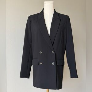 Wilfred Classic Black Double-Breasted Blazer